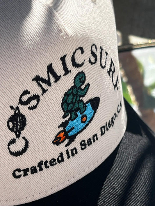 Cosmic Surf Embroidered Hat