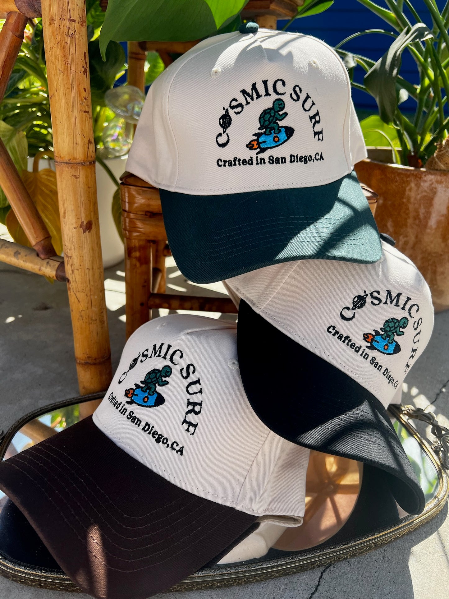 Cosmic Surf Embroidered Hat