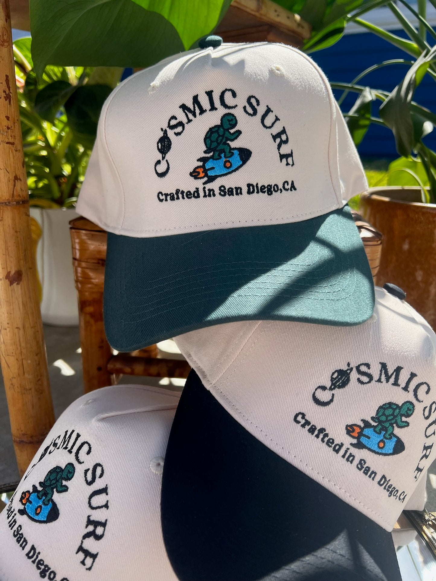 Cosmic Surf Embroidered Hat