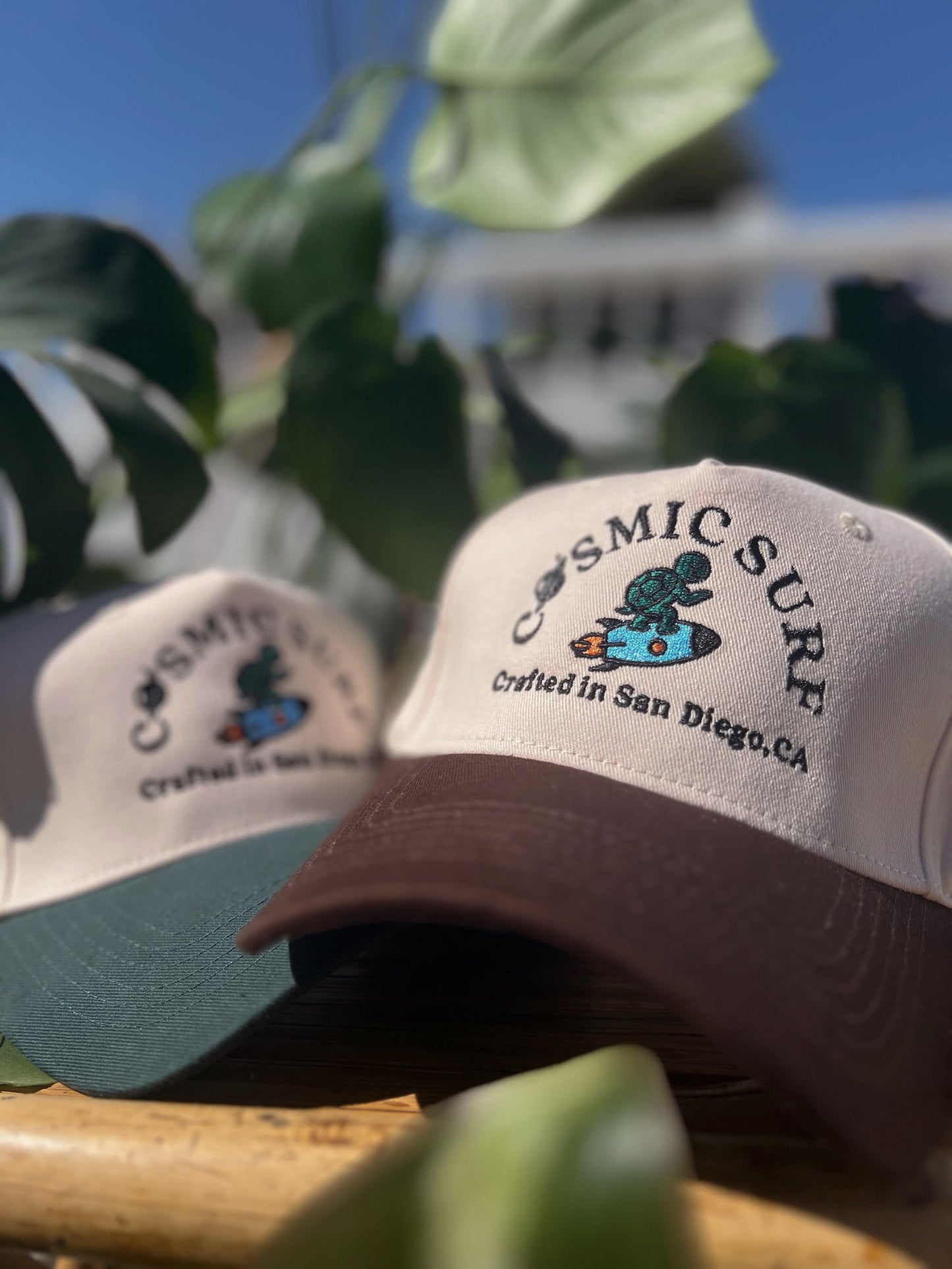 Cosmic Surf Embroidered Hat