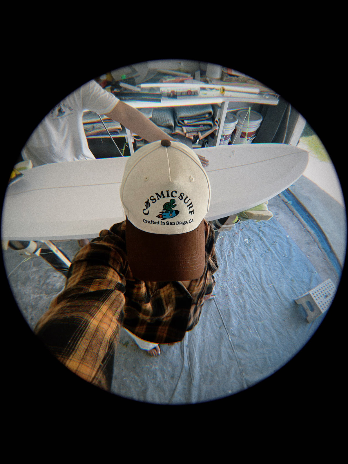 Cosmic Surf Embroidered Hat